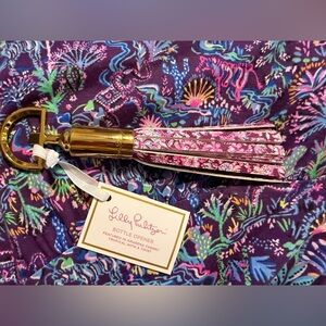 Lilly Pulitzer Gold and leather like Bottle Opener